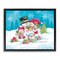 Stupell Industries Festive Snowman Family Scene Floating Frame, design by Diane Kater